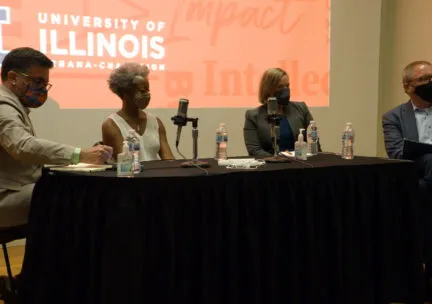 Panel discussion at event