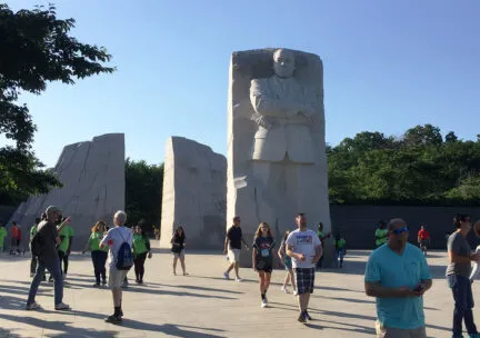 View of the Martin Luther King, Jr., Memorial in Washington, DC.