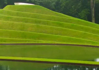 View of a spiral mound.