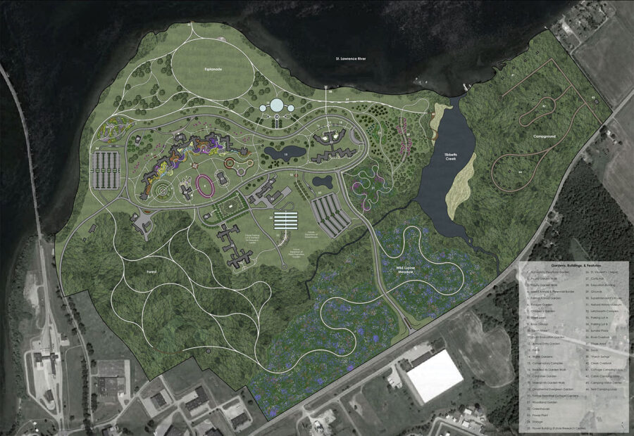 Plan of "Chimney Point Botanic Garden &amp; Natural History Museum" project