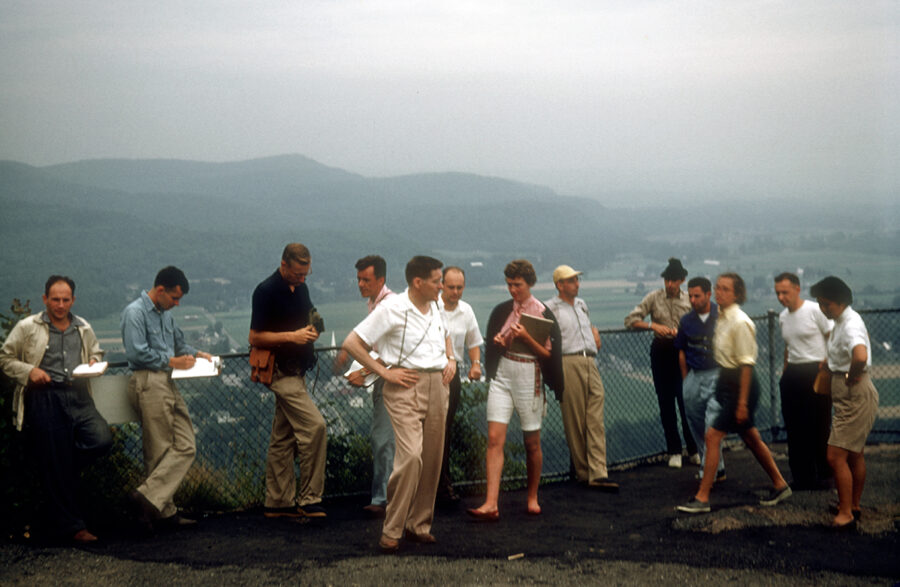 Photo of students and staff on field trip visit to Mt Holyoke Range State Park