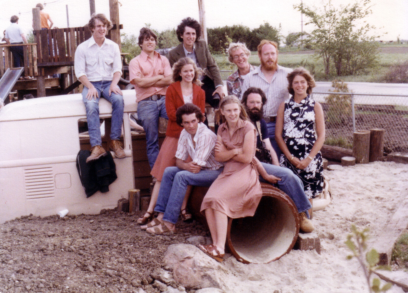 Photo of Landscape Architecture at community playground they designed and constructed