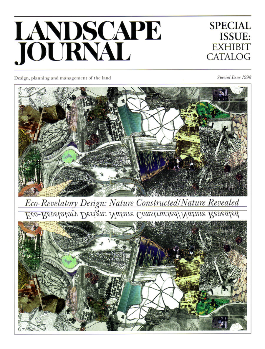 Cover of special issue of Landscape Journal serving as the catalog for exhibition “Eco-Revelatory Design"