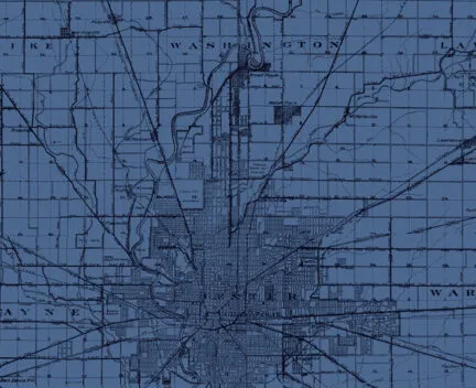 Map of Indianapolis, IN, and surroundings