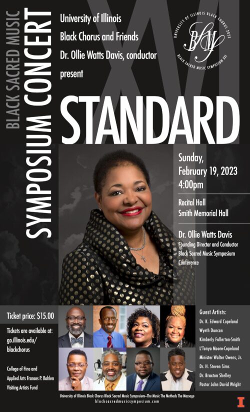 16th Biennial Black Sacred Music Symposium Concert – “STANDARD”