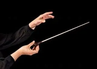 conductor with conducting baton