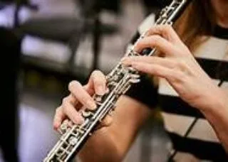 Oboe playing