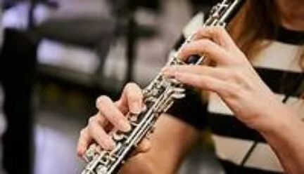 Oboe playing