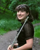 Brynna Paros holding a flute