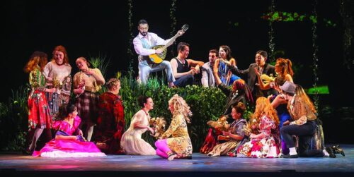 One of the scenes from last year's production of L'Orfeo.