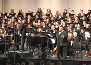 Alonza Lawrence with Gospel Choir