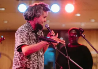 Pete 'Afro D' Shungu at Krannert Uncorked