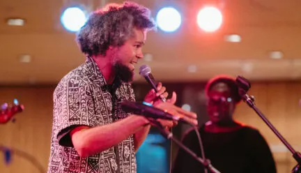 Pete 'Afro D' Shungu at Krannert Uncorked