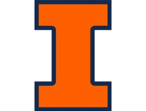 Block I—orange I with a blue outline