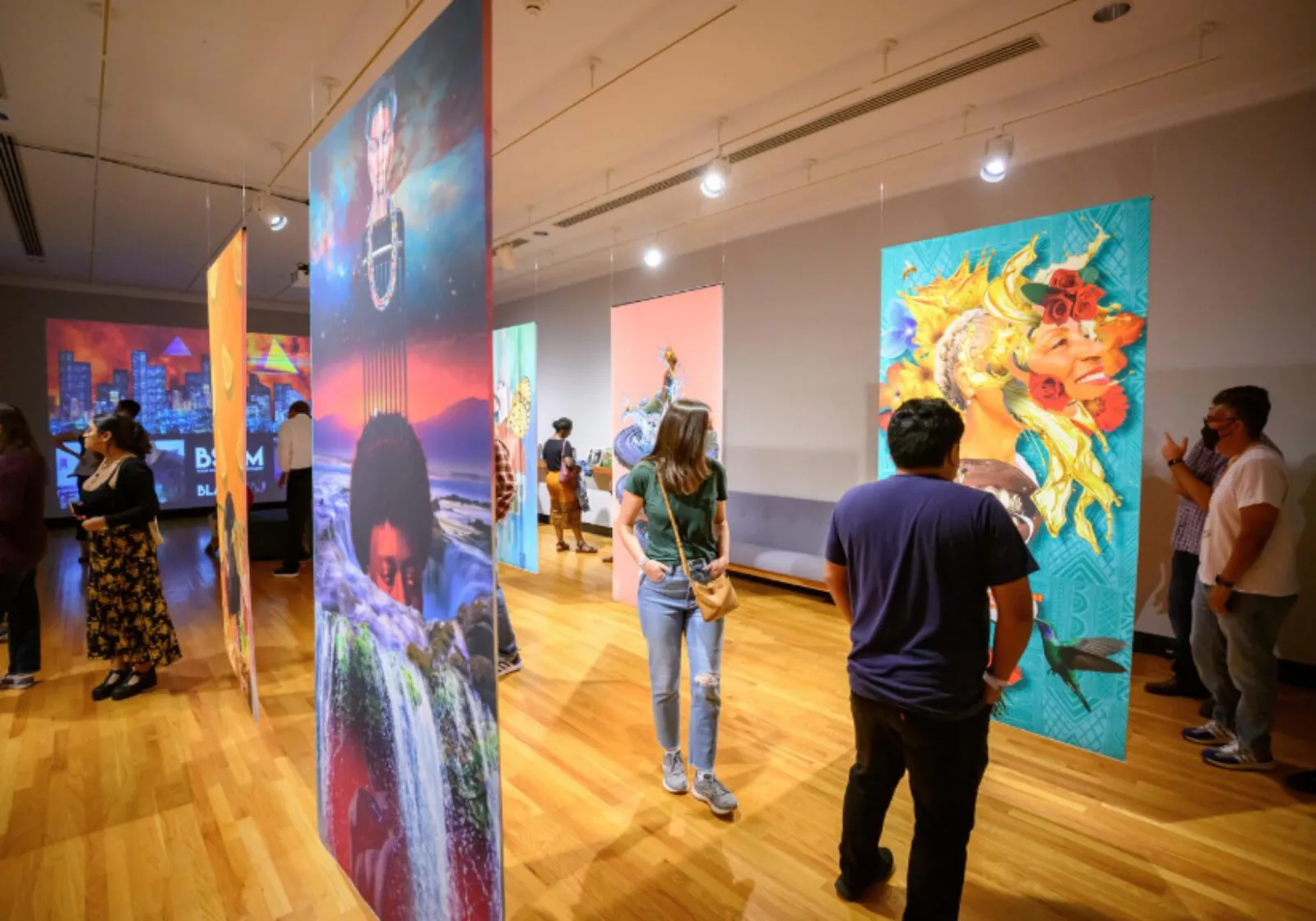 art exhibit inside Krannert Art Museum