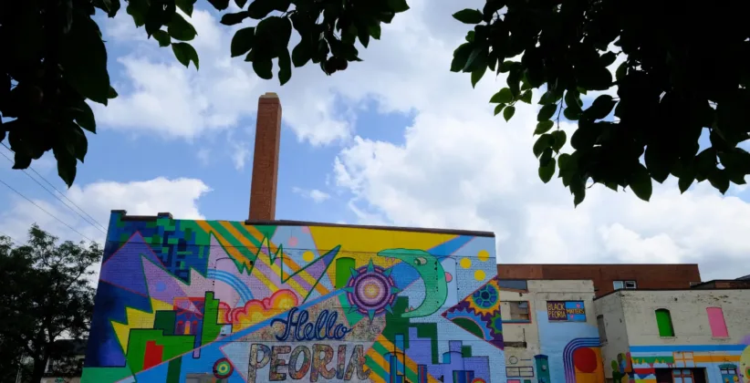 Mural on a building in the City of Peoria