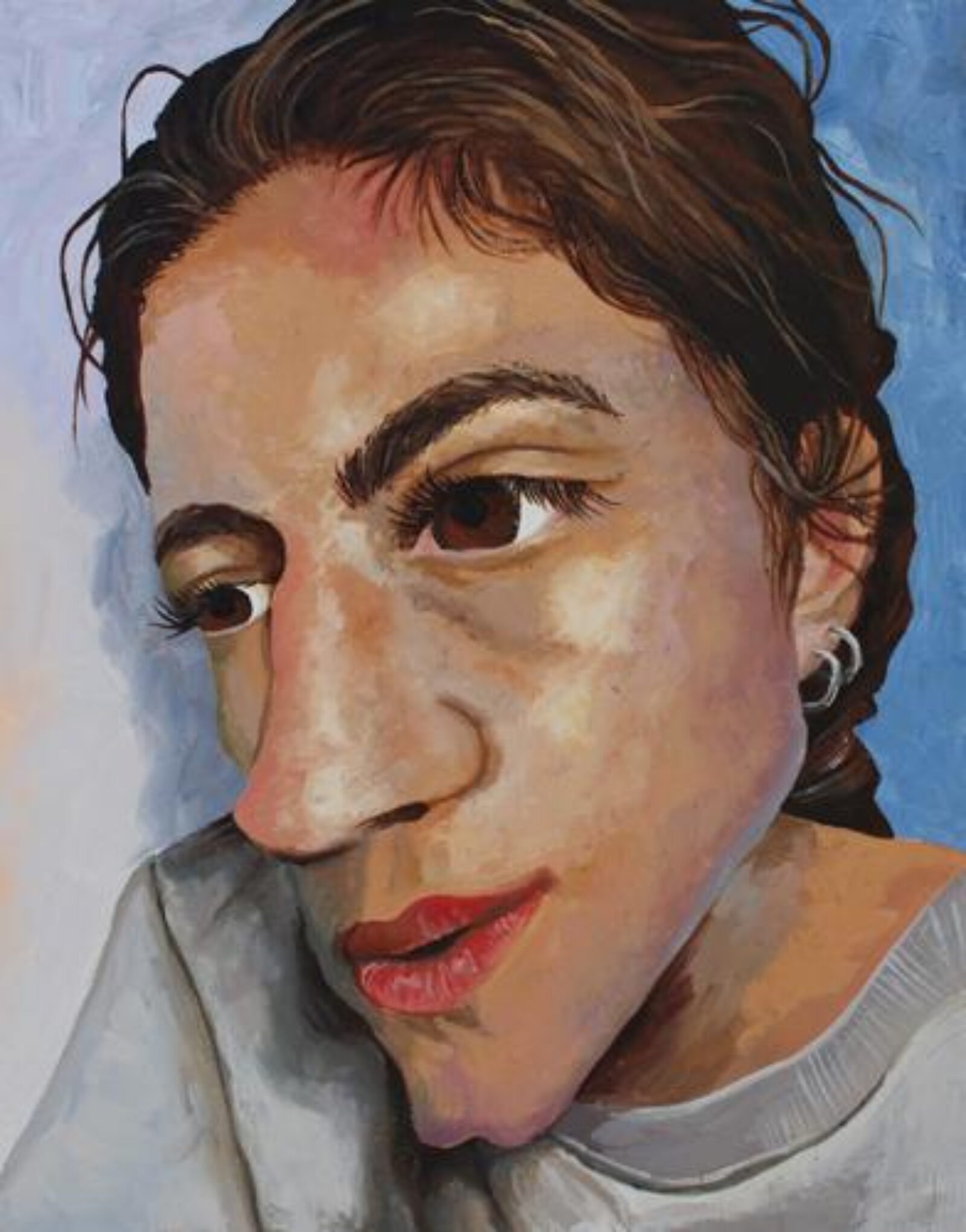 self portrait of face