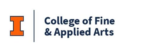 College of Fine & Applied Arts wordmark in blue and orange