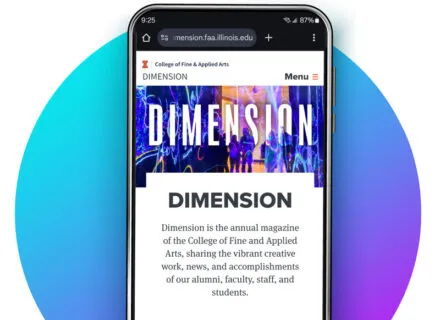 mobile phone with dimension microsite