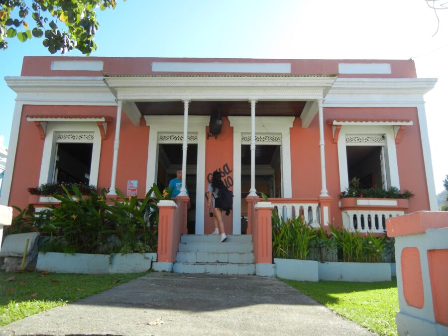 pink building