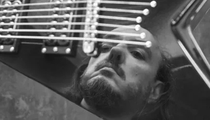 person looking at an instrument