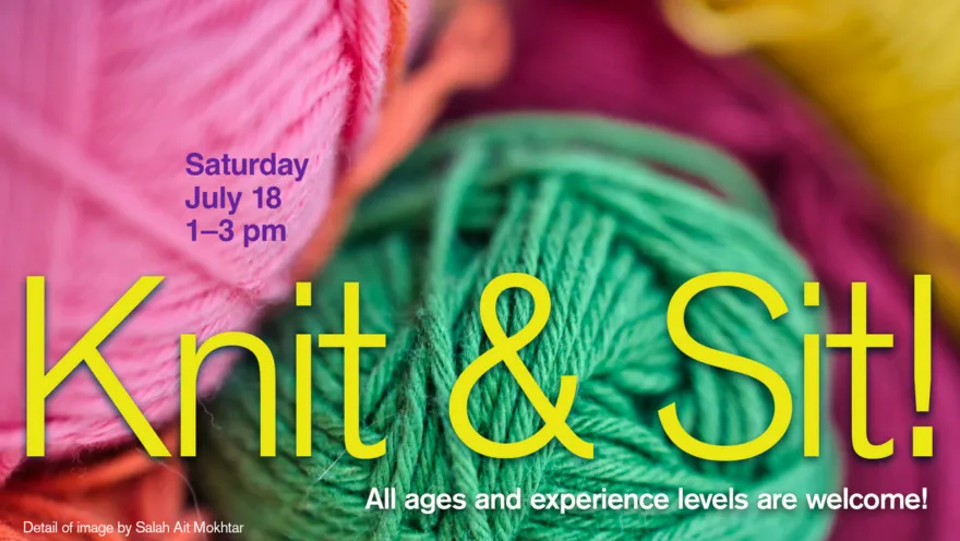 knitting poster design
