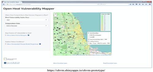 An early prototype of the vulnerability mapping tool for Chicago