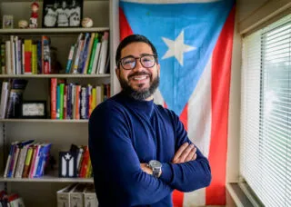 professor Omar Pérez Figueroa smiling at the camera