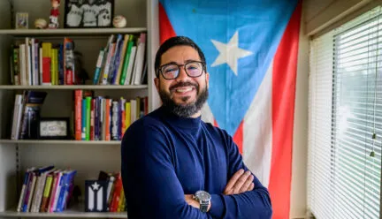 professor Omar Pérez Figueroa smiling at the camera