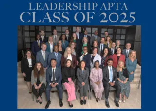 Formal group photo of Leadership APTA Class of 2025