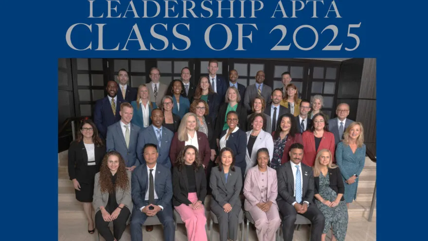 Formal group photo of Leadership APTA Class of 2025