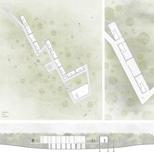 building plan and section 