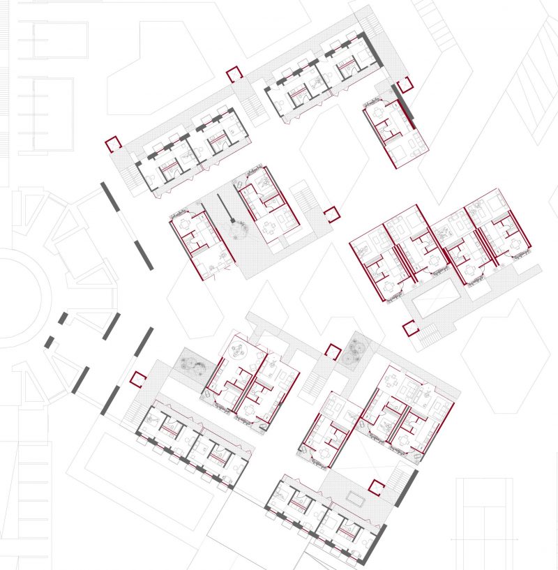 Residential Wing Second Floor Plan