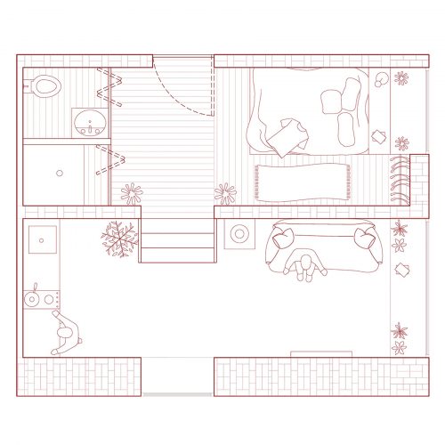 Floor plan of dwelling unit 