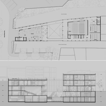 plan and section 