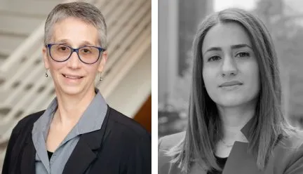 headshots of lynne dearborn and nastaran shishegar 