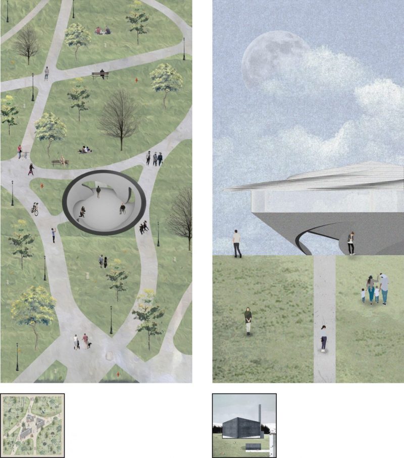 plan and elevation renderings using abstracted perspective 