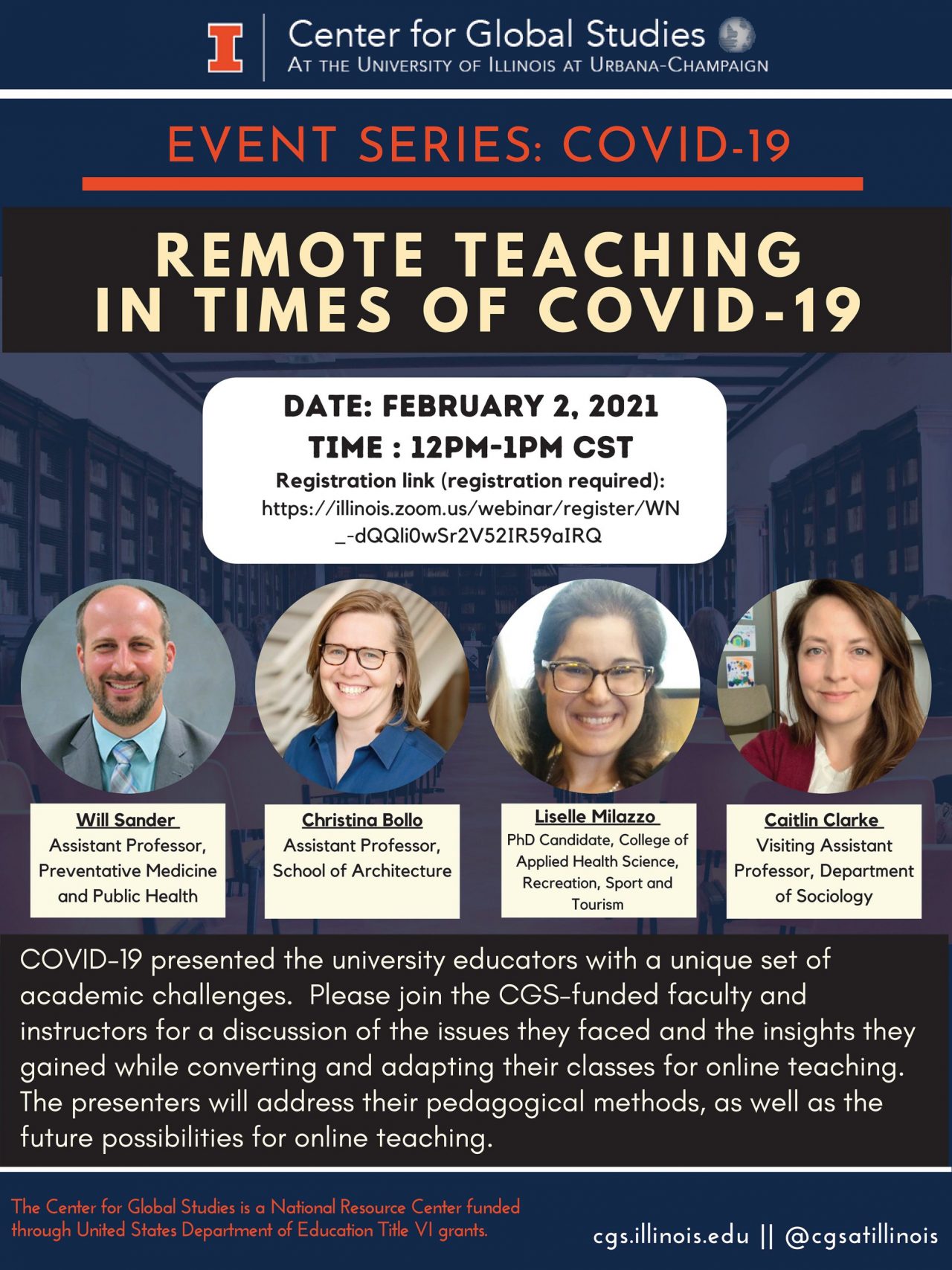 remote teaching panel poster 