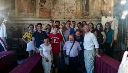 David M. Chasco with members of the Volterra International Design Workshop