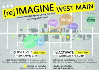 flier for [re]Imagine West Main design review