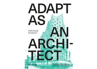 Adapt as an Architect book cover with teal image behind text 