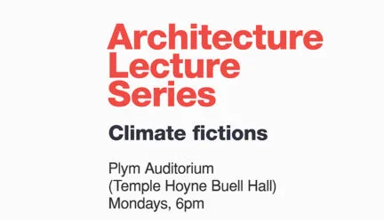 Architecture Lecture series poster graphic