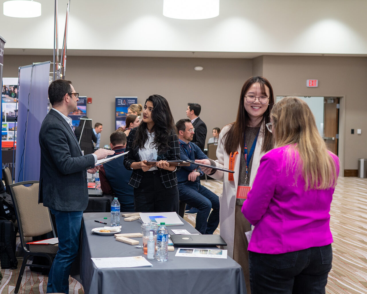 Students at the career xpo