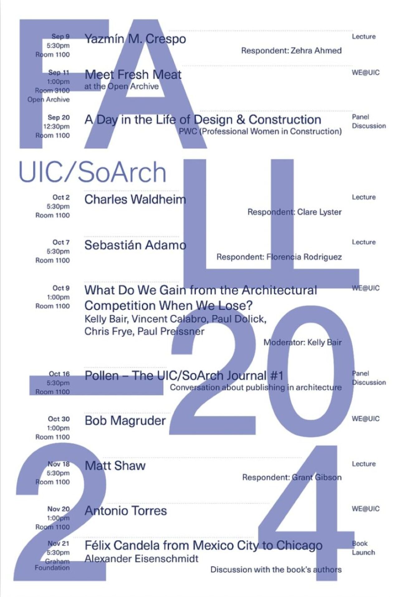 fall 2024 lecture poster UIC