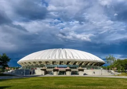 exterior of state farm center