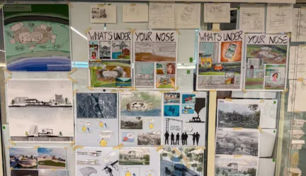 pictures of work from the second year students