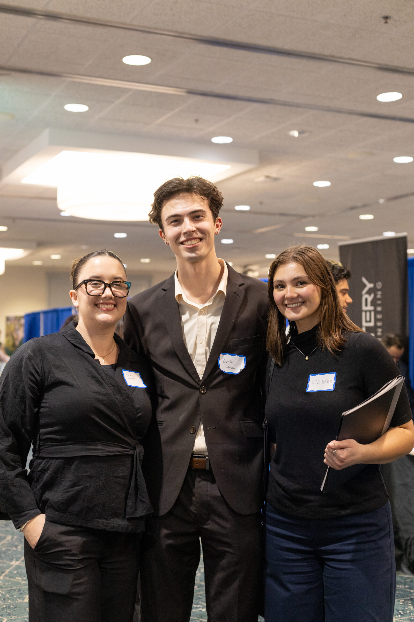 students and vendors discussing at career xpo 2025