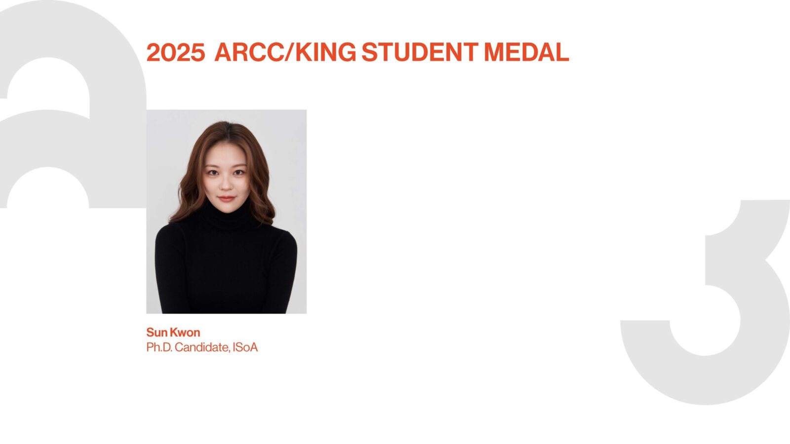 2025 ARCC/King Student Medal