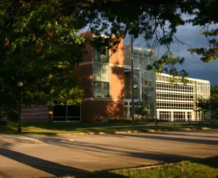 exterior photo of temple buell hall