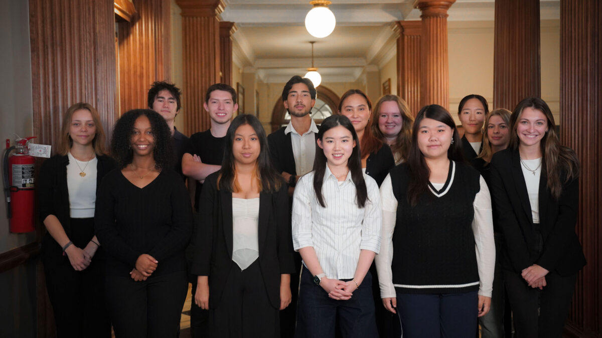 a group of students